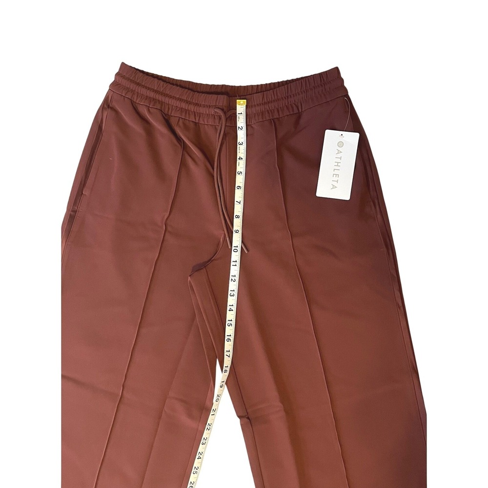 Athleta Endeavor‎ Relaxed Pant Mahogany Wide Leg Drawstring NWT Womens M - Picture 8 of 9
